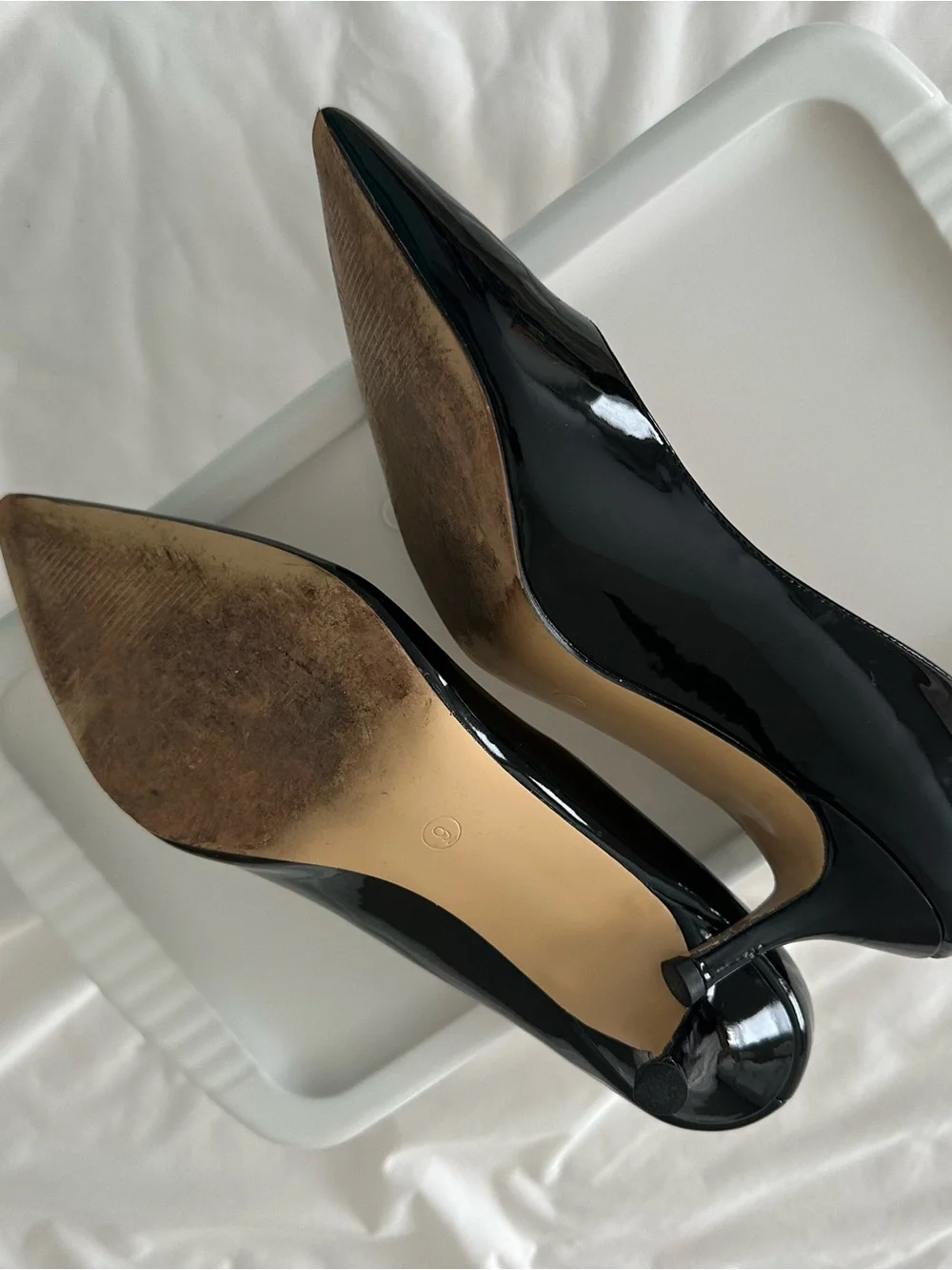 Joy N Love Black Patent Pointed Toe Pumps - Elegant Women's Heels